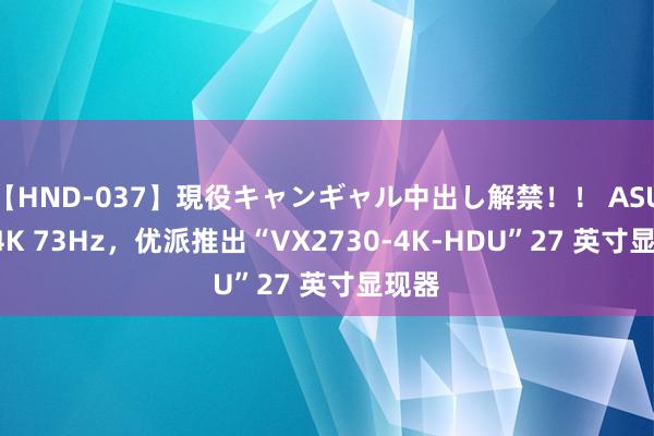 【HND-037】現役キャンギャル中出し解禁！！ ASUKA 4K 73Hz，优派推出“VX2730-4K-HDU”27 英寸显现器