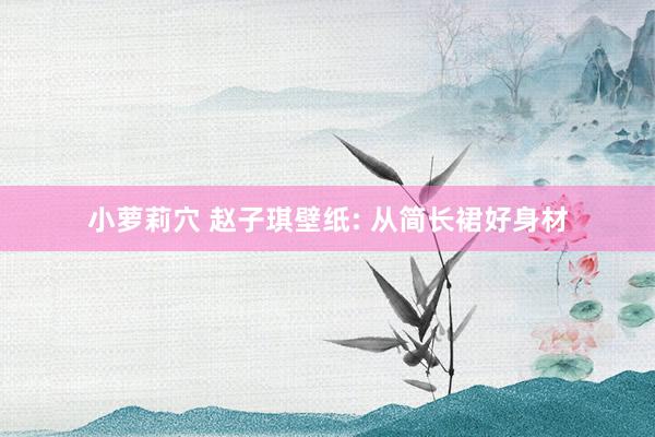 小萝莉穴 赵子琪壁纸: 从简长裙好身材